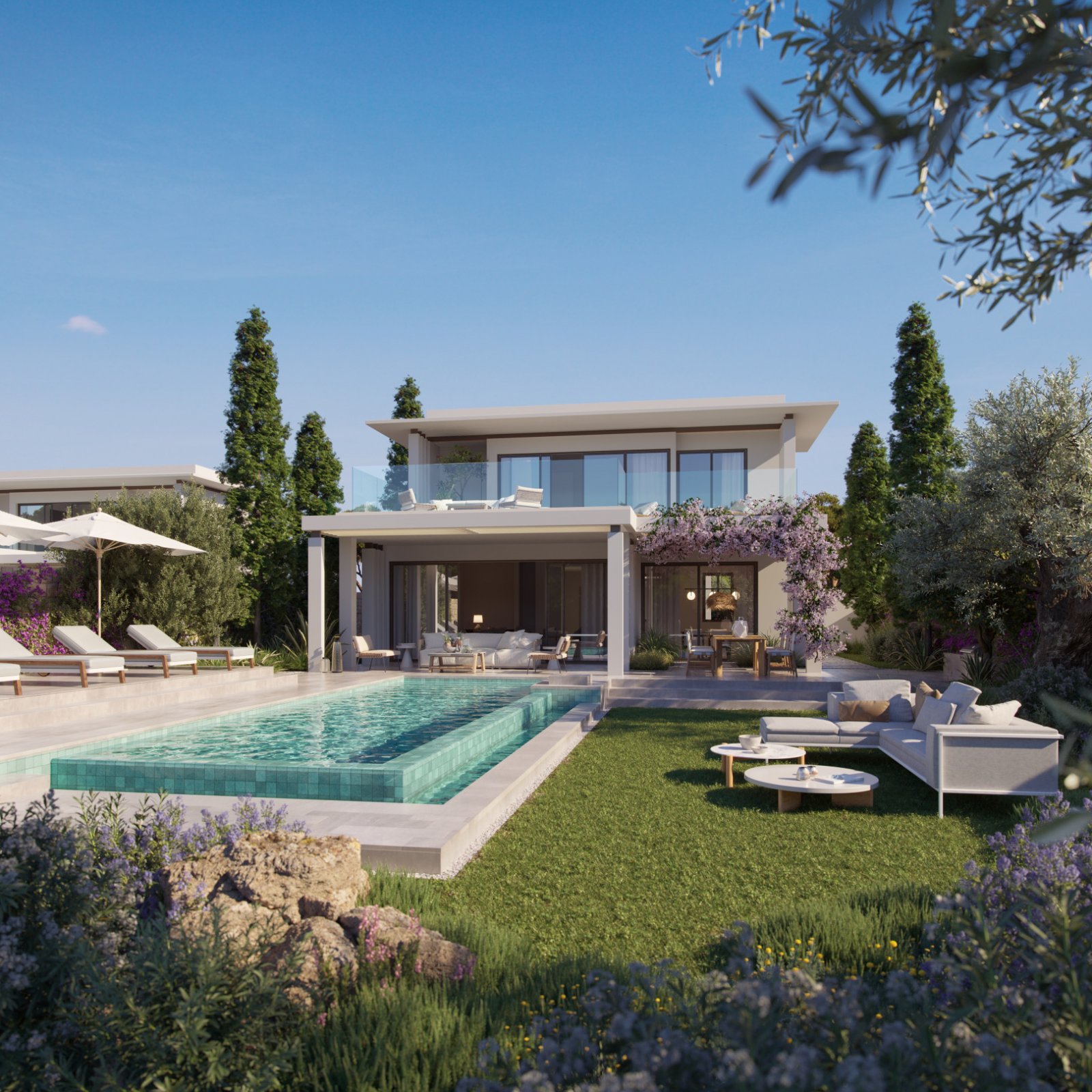 Große Luxusvilla mit großem Grundstück und Swimmingpool direkt neben dem renommiertesten Golfclub in Limassol Große Luxusvilla mit großem Grundstück und Swimmingpool direkt neben dem renommiertesten Golfclub in Limassol
