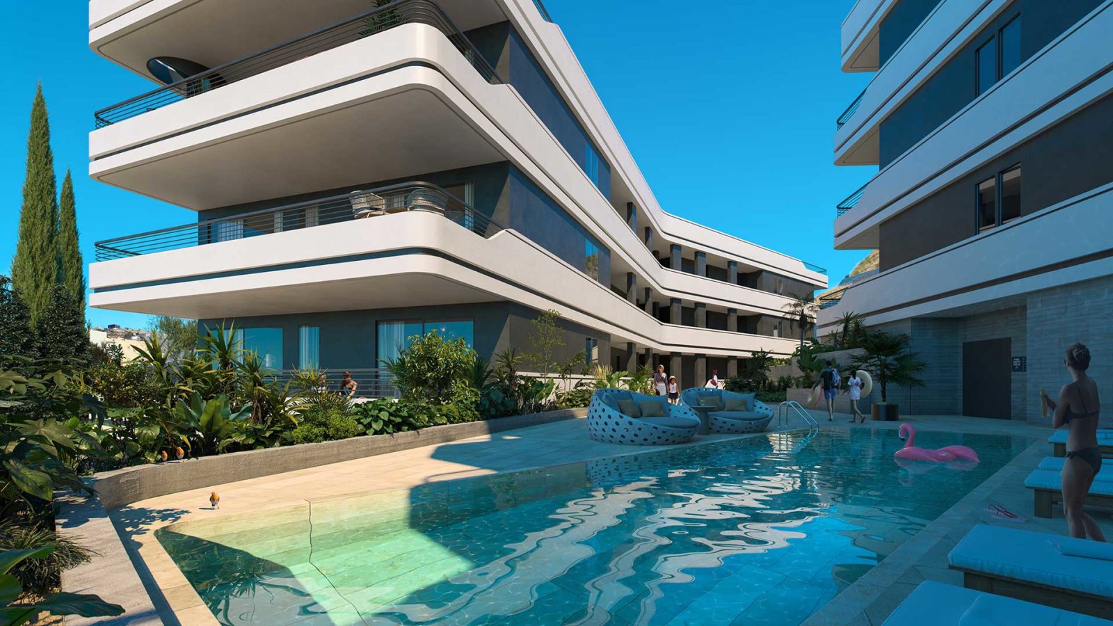 Luxuriöse Zweizimmerwohnung → Blick auf das azurblaue Meer und die ruhige Umgebung → Limassol Luxuriöse Zweizimmerwohnung → Blick auf das azurblaue Meer und die ruhige Umgebung → Limassol