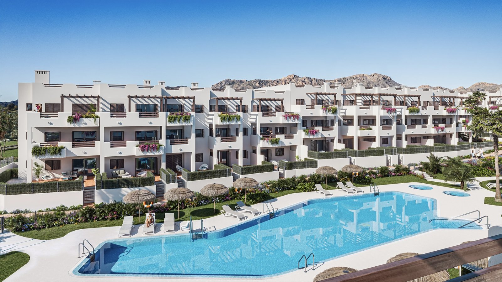 Exklusives Wohnen direkt am Meer – geräumiges Apartment mit Terrasse in der Residenz Mar de Pulpí Exklusives Wohnen direkt am Meer – geräumiges Apartment mit Terrasse in der Residenz Mar de Pulpí
