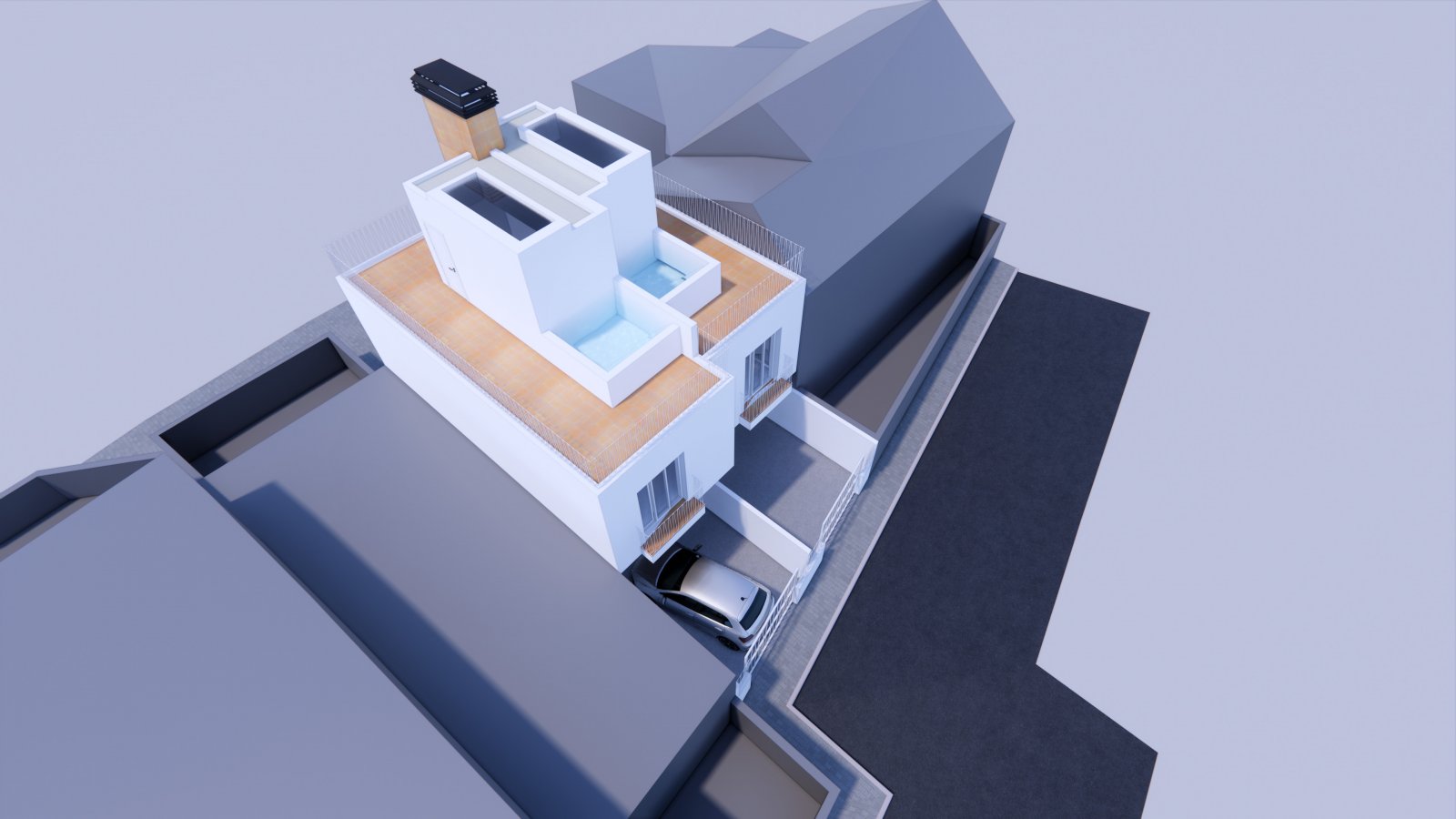 Exklusives Doppelhaus mit Meerblick, 500 m von der Küste Cartagenas entfernt Exklusives Doppelhaus mit Meerblick, 500 m von der Küste Cartagenas entfernt