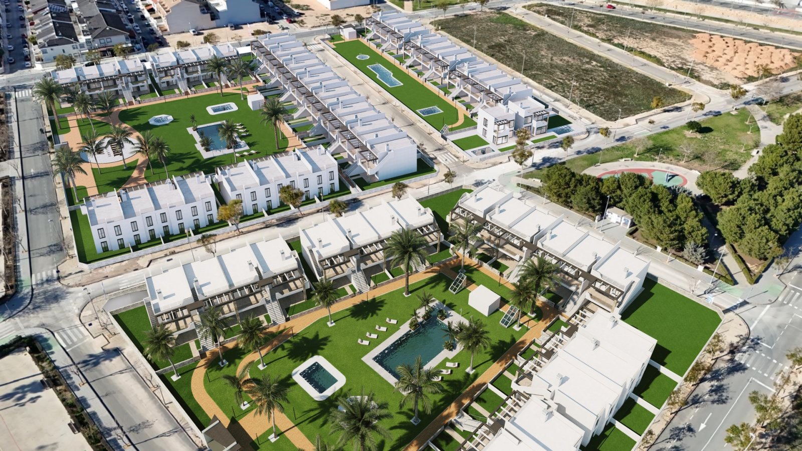 Moderner Bungalow, 1 km vom Meer entfernt, Pilar de la Horadada Moderner Bungalow, 1 km vom Meer entfernt, Pilar de la Horadada