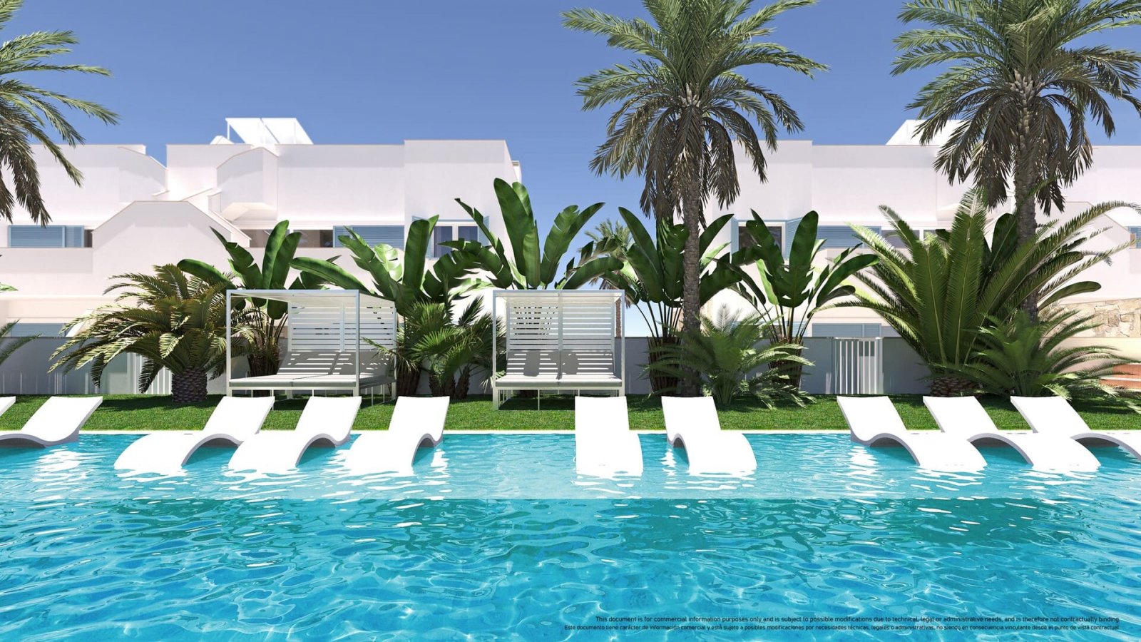 Exklusive Apartments und Bungalows, 800 m vom Meer entfernt, Torre de la Horadada Exklusive Apartments und Bungalows, 800 m vom Meer entfernt, Torre de la Horadada
