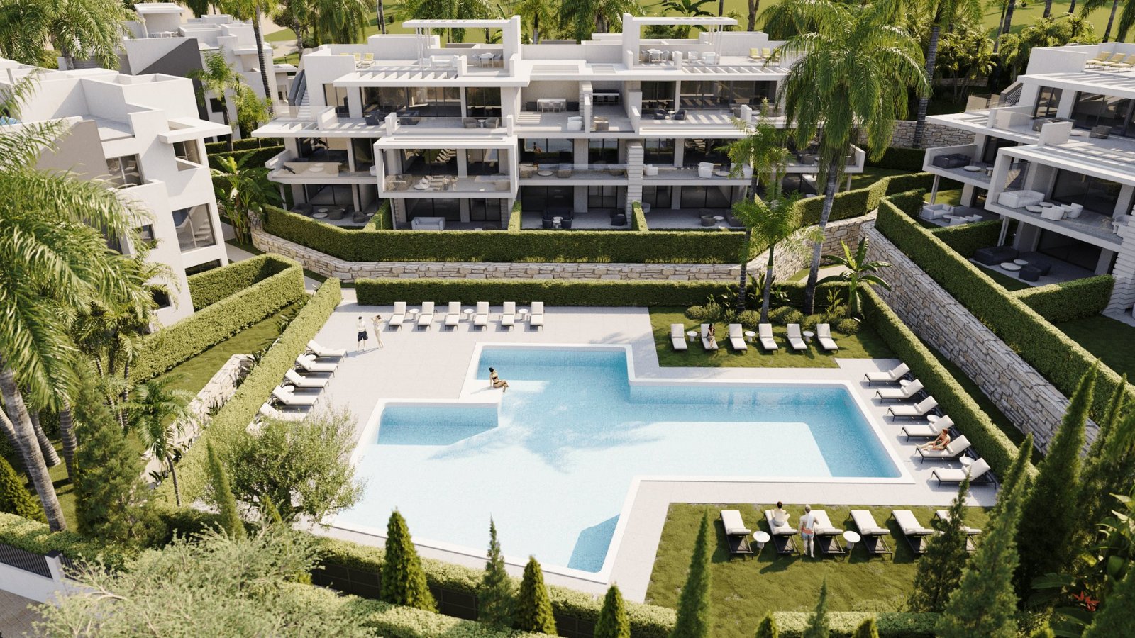 Moderne Apartments, 1 km vom Meer entfernt, Estepona Moderne Apartments, 1 km vom Meer entfernt, Estepona