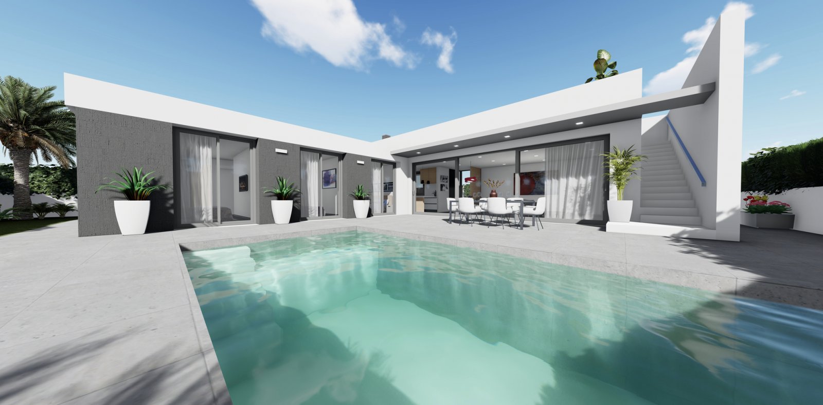 Exklusives freistehendes Haus, 400 m vom Meer entfernt mit Swimmingpool, Pulpí Exklusives freistehendes Haus, 400 m vom Meer entfernt mit Swimmingpool, Pulpí