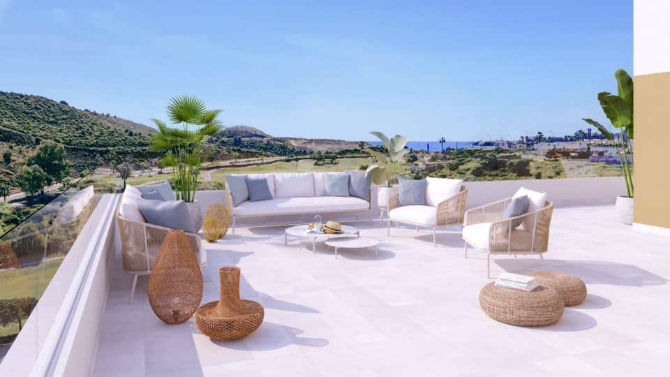 Exklusive Apartments mit Terrasse und Pool am Strand von La Cala de Mijas Exklusive Apartments mit Terrasse und Pool am Strand von La Cala de Mijas