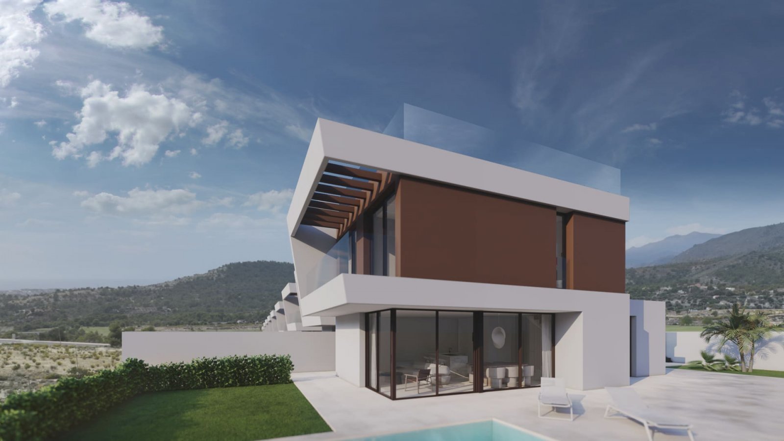 Exklusive Einfamilienhäuser, private Pools und Solarien in Flughafennähe, Finestrat Exklusive Einfamilienhäuser, private Pools und Solarien in Flughafennähe, Finestrat