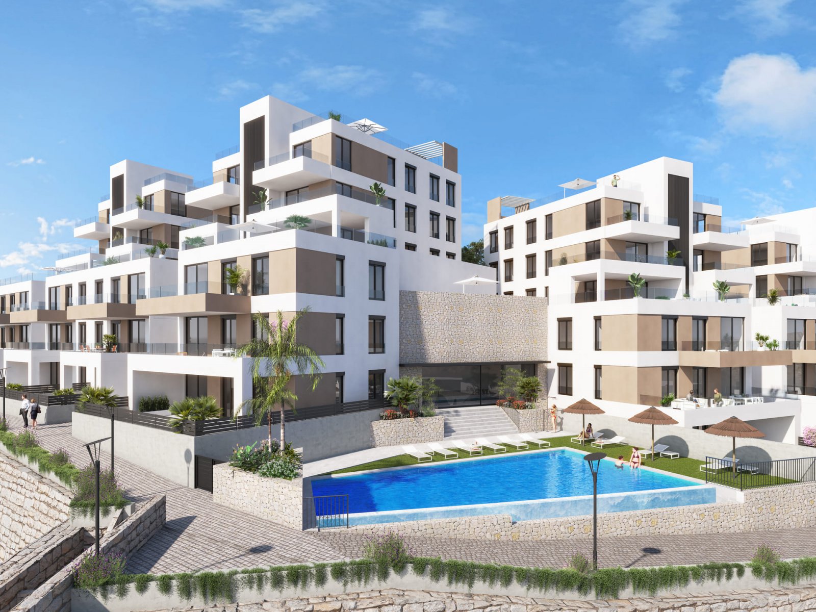 Moderne Apartments mit Meerblick, 2 km vom Strand entfernt, Vera Moderne Apartments mit Meerblick, 2 km vom Strand entfernt, Vera