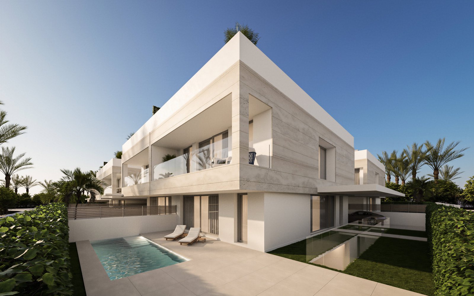 Luxuriöse Villen 300 m vom Meer entfernt mit privatem Pool, Marbella Luxuriöse Villen 300 m vom Meer entfernt mit privatem Pool, Marbella