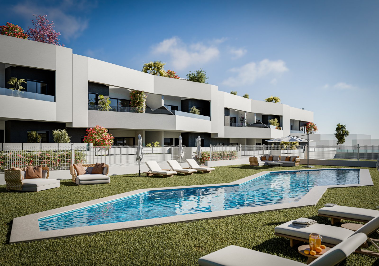 Moderner Bungalow, privater Garten und Pool, San Miguel de Salinas Moderner Bungalow, privater Garten und Pool, San Miguel de Salinas