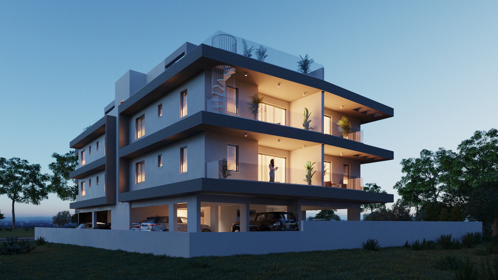 Elegante Einzimmerwohnung in einem Neubau in einem angenehmen Viertel von Larnaka Elegante Einzimmerwohnung in einem Neubau in einem angenehmen Viertel von Larnaka
