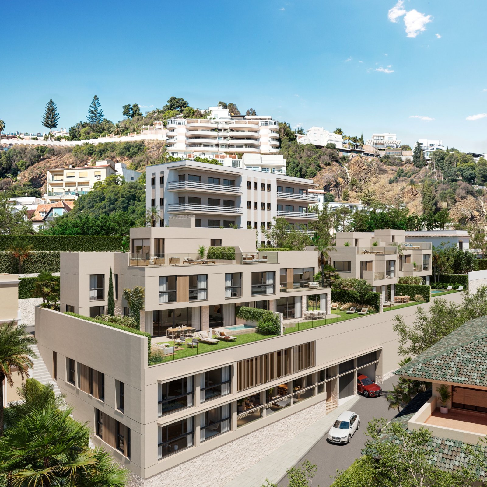 Luxusapartments mit Meerblick, 200 m vom Strand entfernt, Málaga Luxusapartments mit Meerblick, 200 m vom Strand entfernt, Málaga