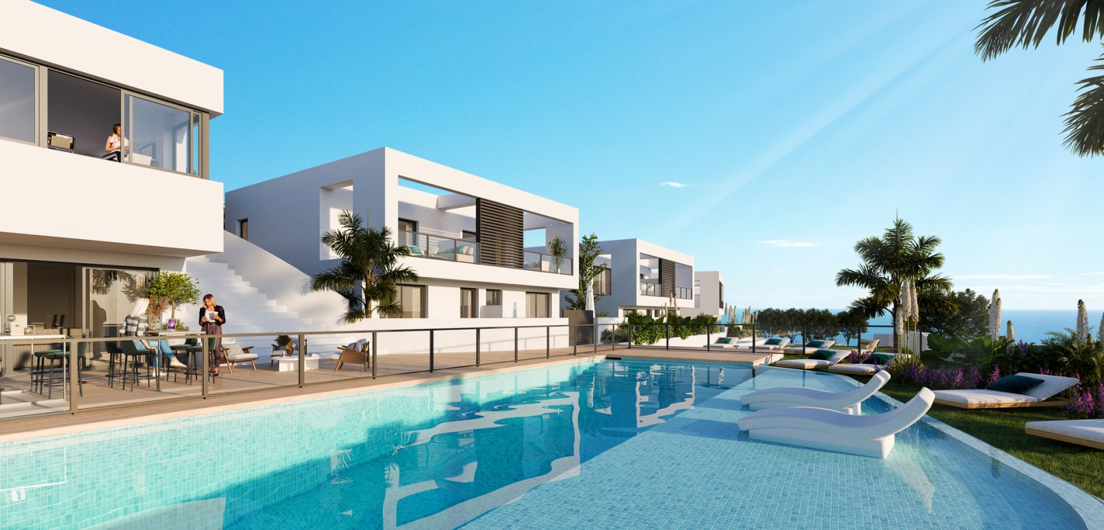 Elegantes Stadthaus mit Meerblick und in der Nähe eines Golfplatzes, Mijas Elegantes Stadthaus mit Meerblick und in der Nähe eines Golfplatzes, Mijas