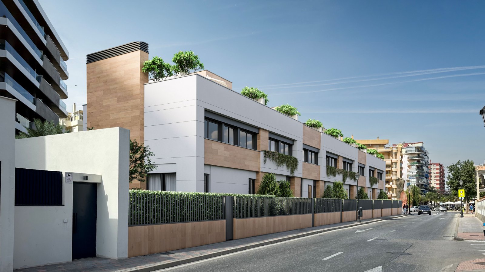 Luxuriöse Stadthäuser, 250 m vom Strand entfernt, mit privatem Pool, Fuengirola Luxuriöse Stadthäuser, 250 m vom Strand entfernt, mit privatem Pool, Fuengirola