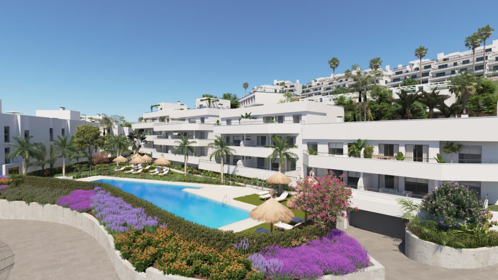 Exklusive Apartments, 2 km vom Meer entfernt, Gemeinschaftspool und Gärten, Estepona Exklusive Apartments, 2 km vom Meer entfernt, Gemeinschaftspool und Gärten, Estepona
