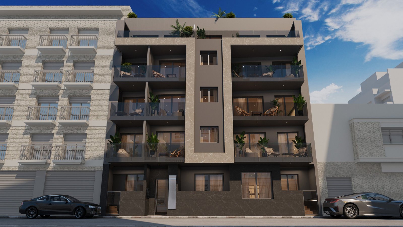 Moderne Apartments und Penthäuser, 400 m vom Meer entfernt, Torrevieja Moderne Apartments und Penthäuser, 400 m vom Meer entfernt, Torrevieja