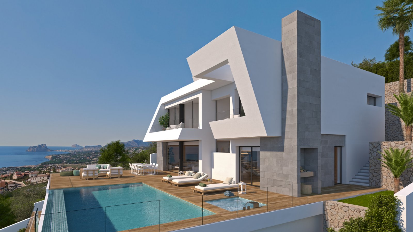 Exklusive Villa mit Meerblick und privatem Pool, Cumbre del Sol Exklusive Villa mit Meerblick und privatem Pool, Cumbre del Sol